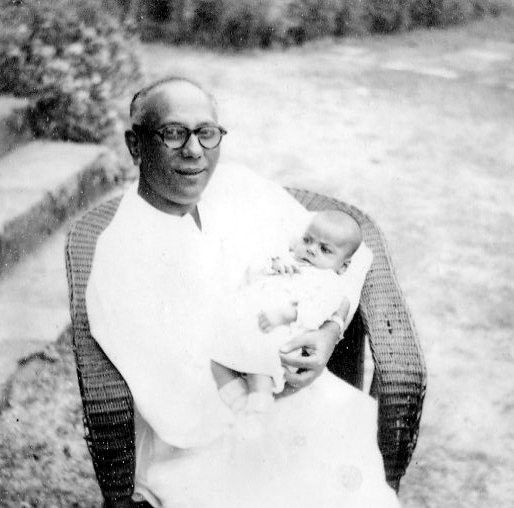 Baby Pulok with H P Banerjee nanaji